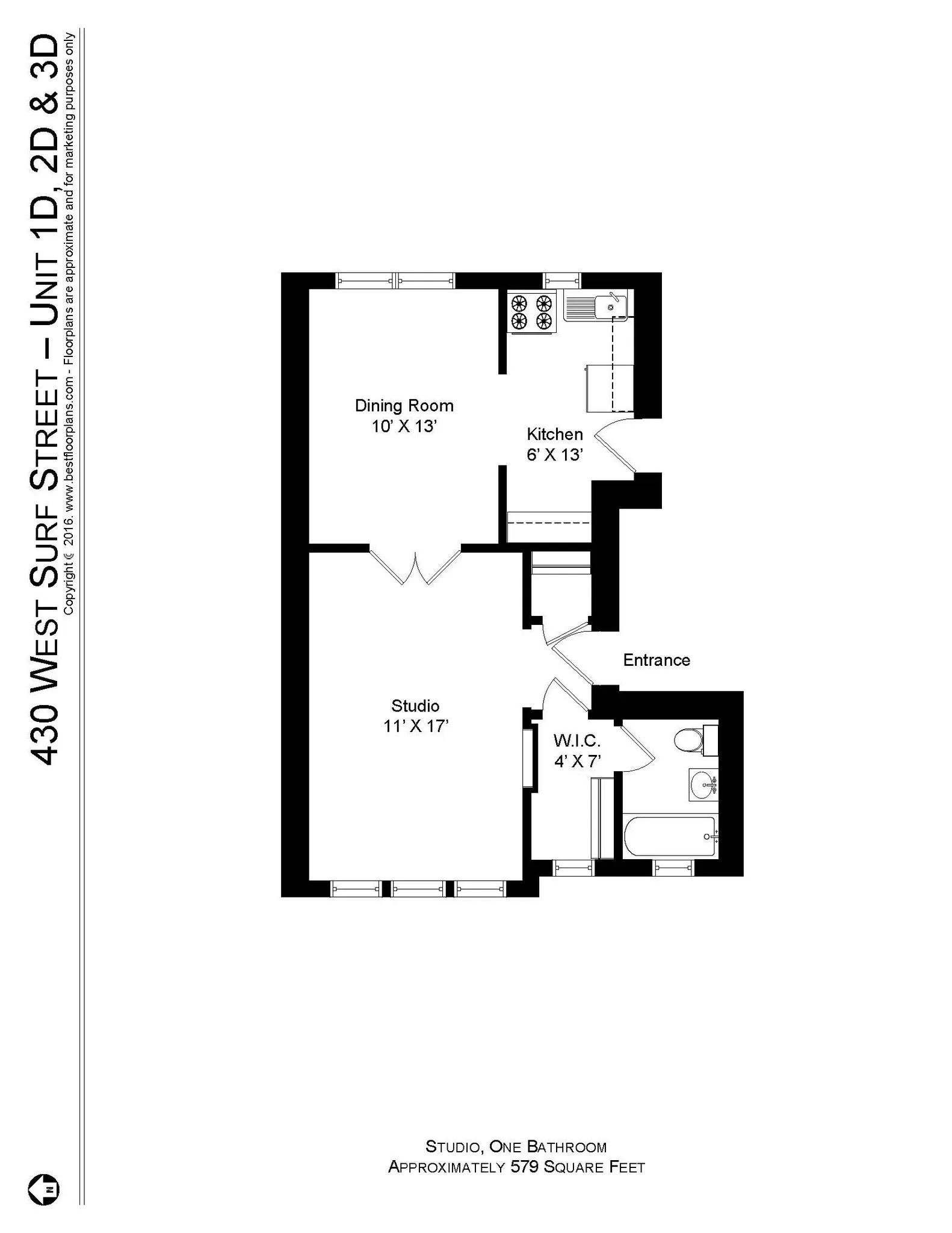 428 W Surf St, , 60657, USA 60657-unit#430-2D-Chicago-IL