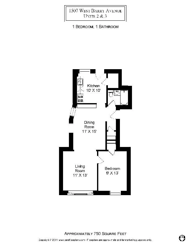 3054 N Greenview Ave, , 60657, USA 60657-unit#1507-2-Chicago-IL