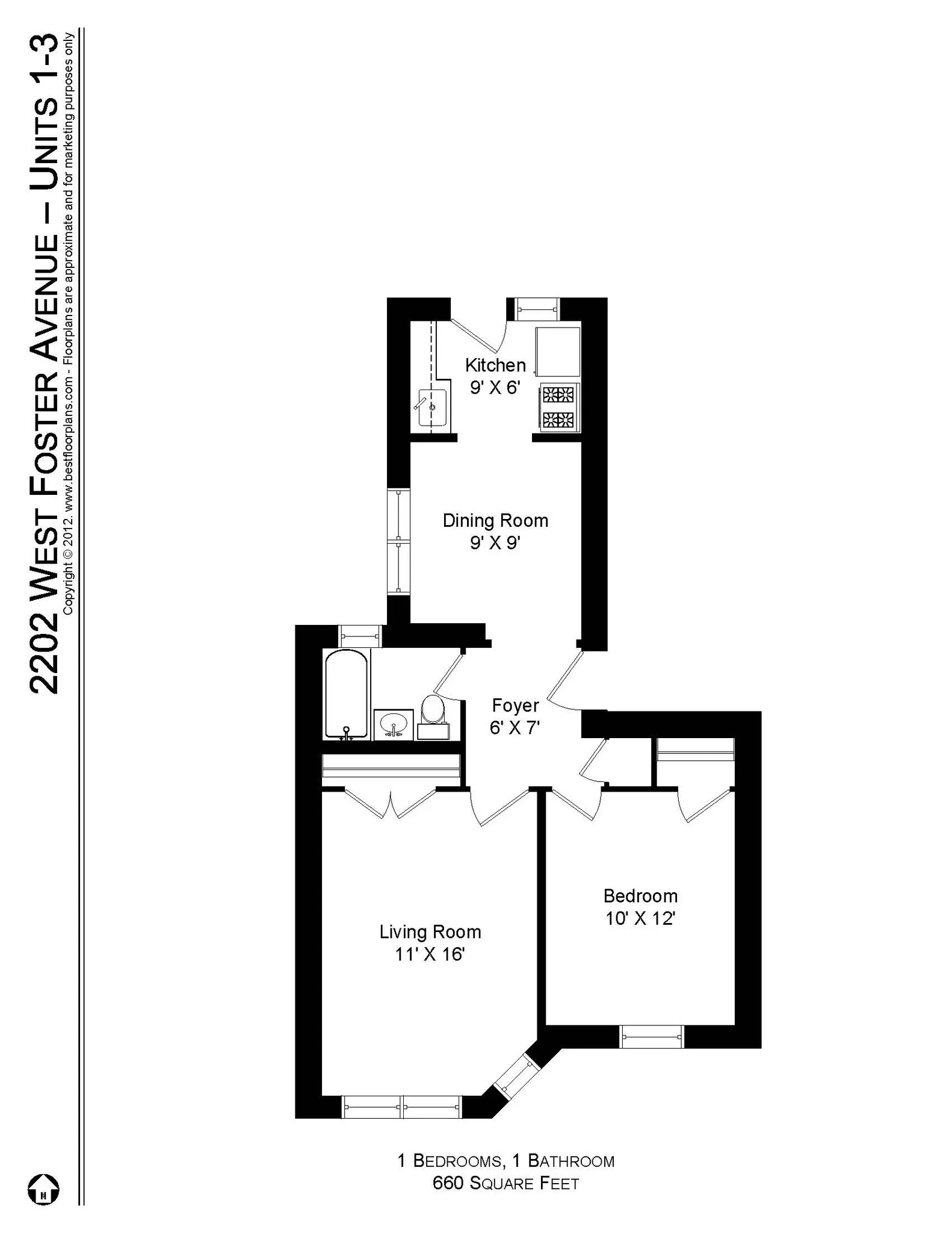 2200 W Foster Ave, , 60625, USA 60625-unit#2202-2-Chicago-IL