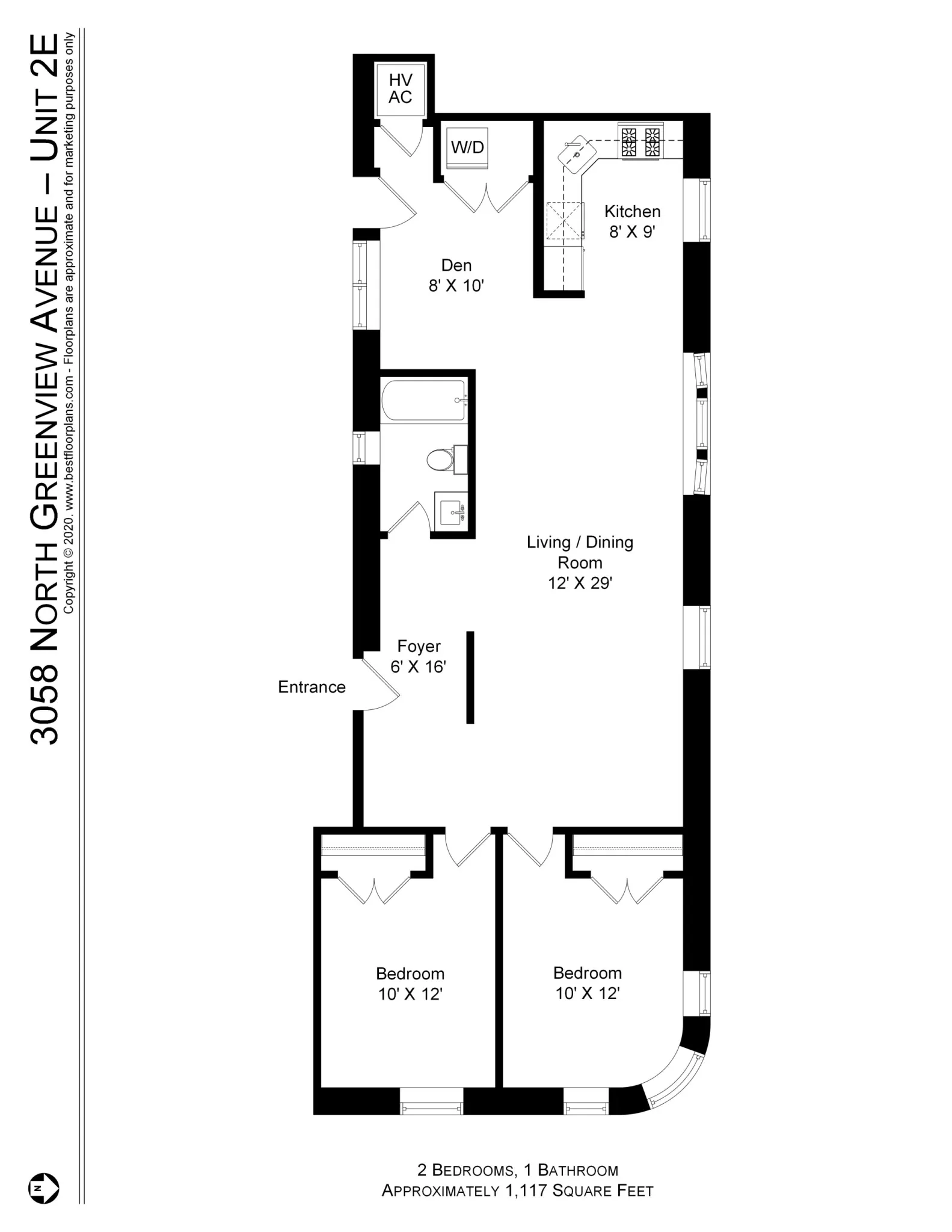3054 N Greenview Ave, , 60657, USA 60657-unit#3058-2-Chicago-IL