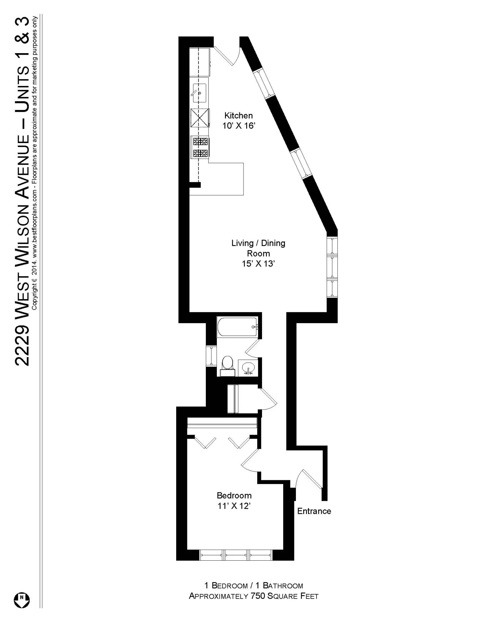 2229 W Wilson Ave, ,  60625, USA 60625-unit#2229-1-Chicago-IL