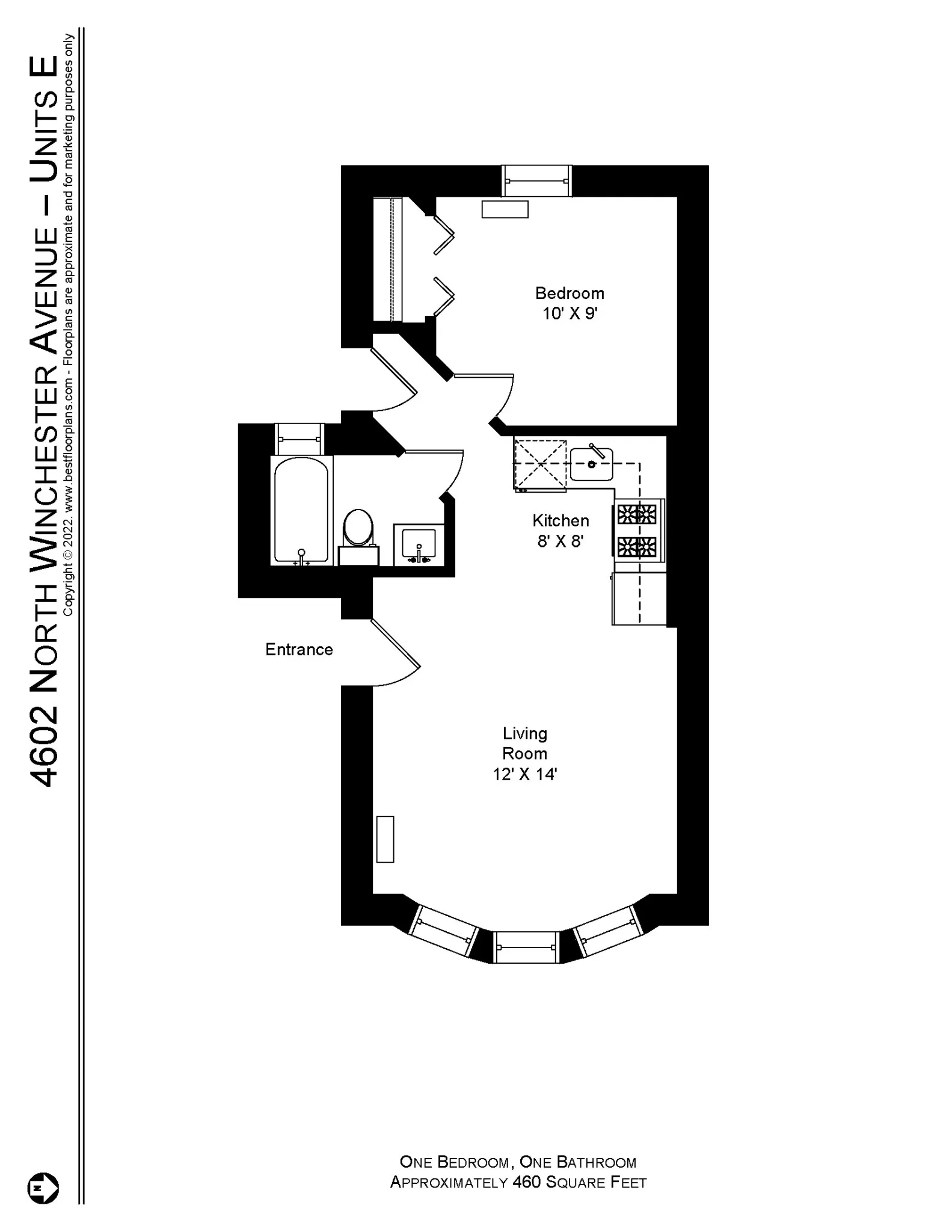 4600 N Winchester Ave, , 60640, USA 60640-unit#4602-2E-Chicago-IL