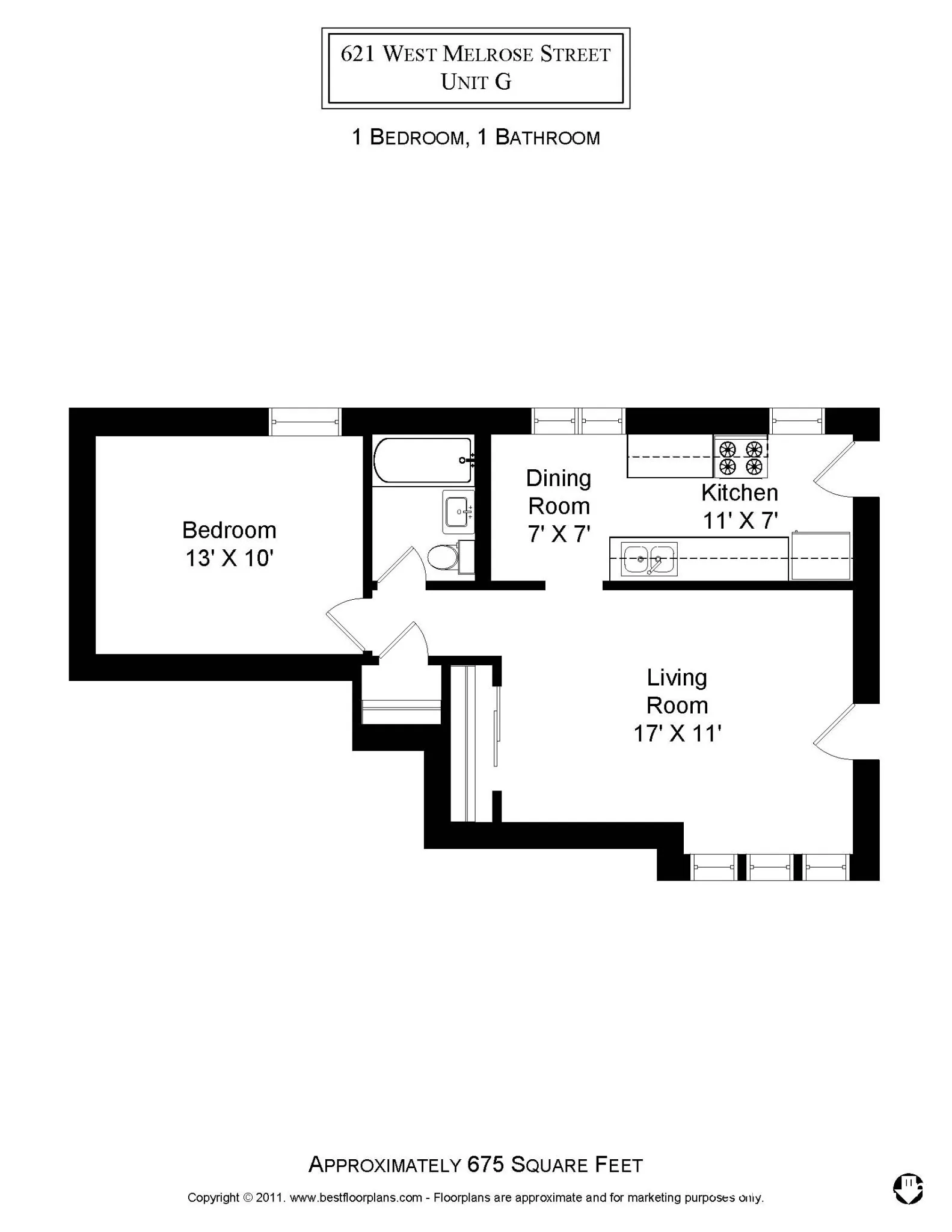 617 W Melrose St, ,  60657, USA 60657-unit#621-G3-Chicago-IL