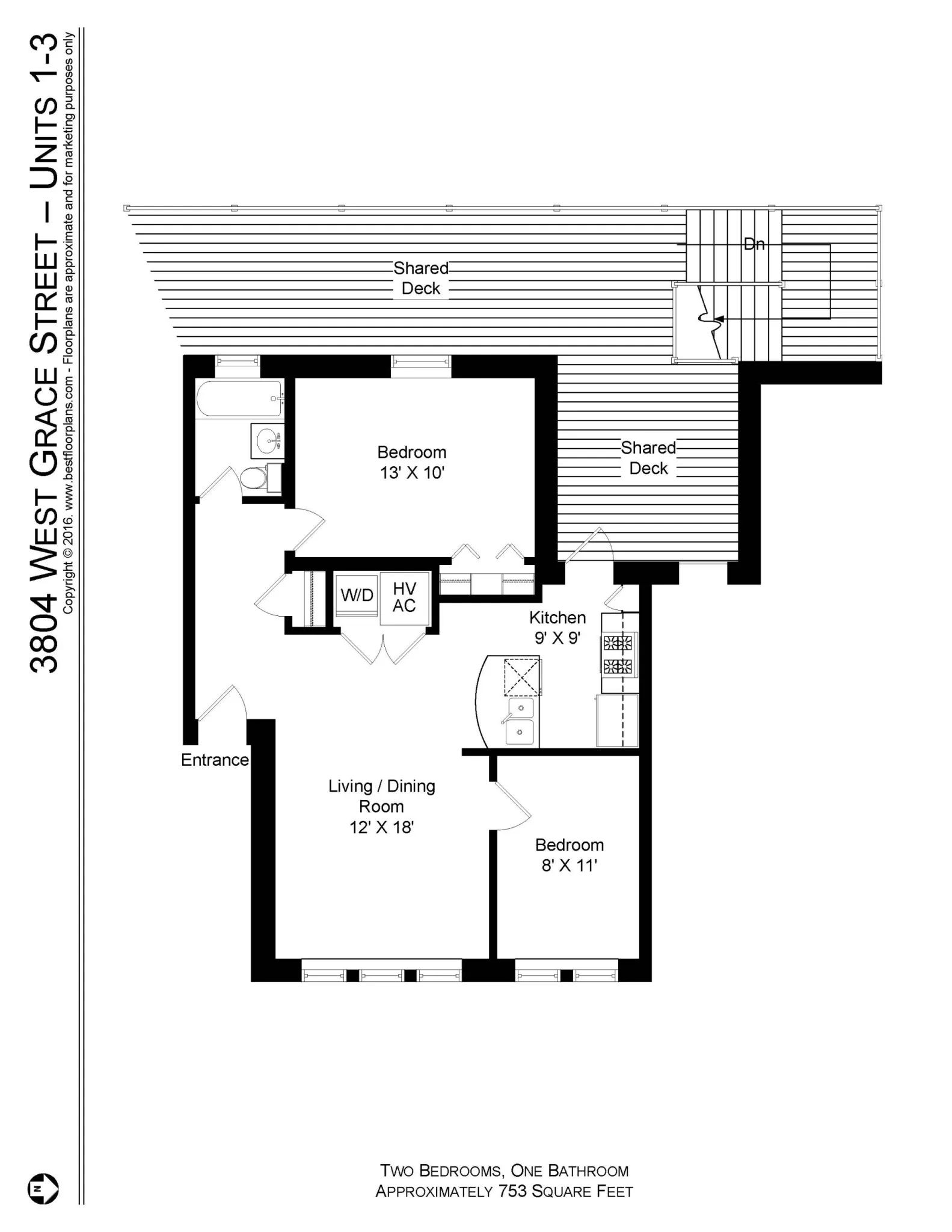 1634 W Grace St, ,  60613, USA 60613-unit#3804M-2-Chicago-IL