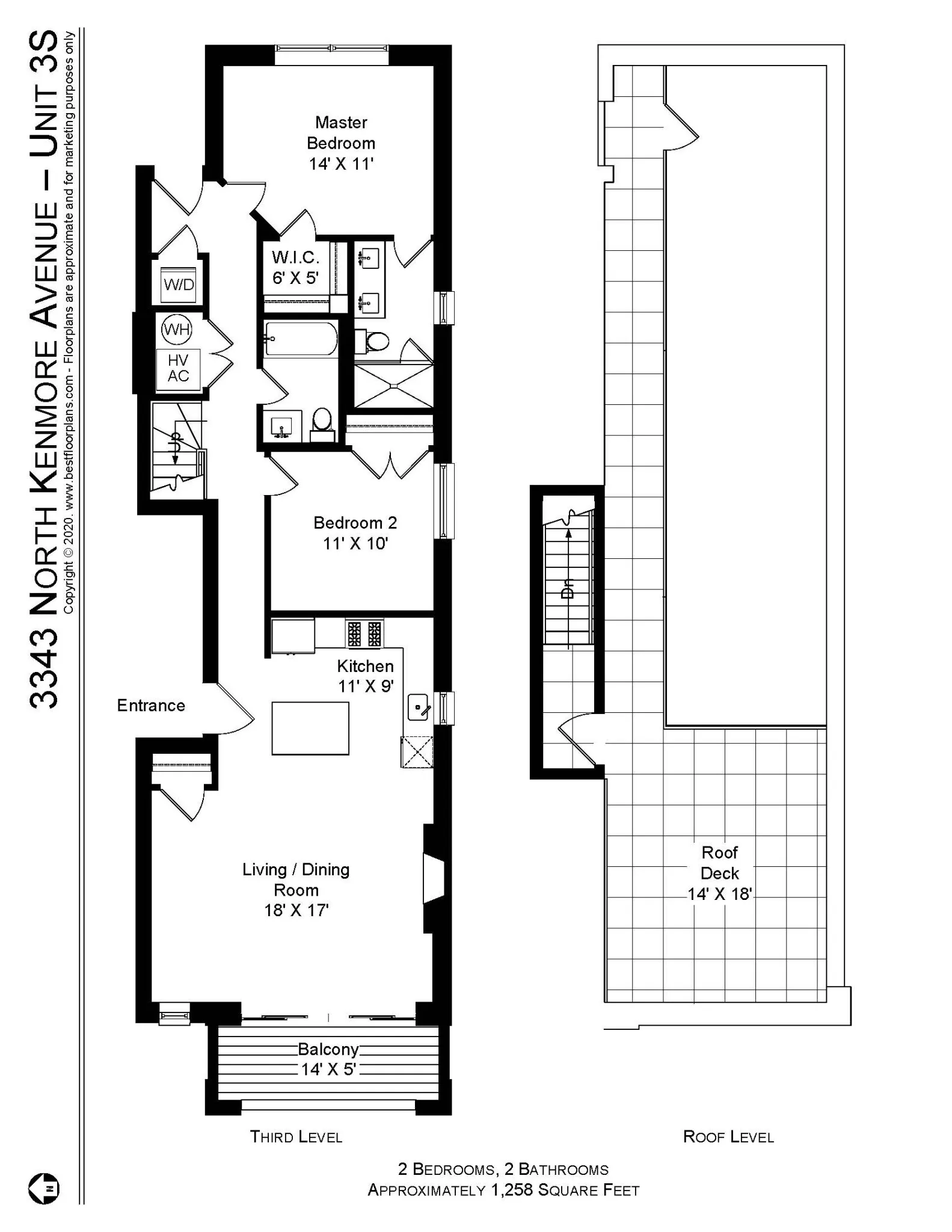 3343 N Kenmore Ave, ,  60657, USA 60657-unit#3343-3S FP-Chicago-IL