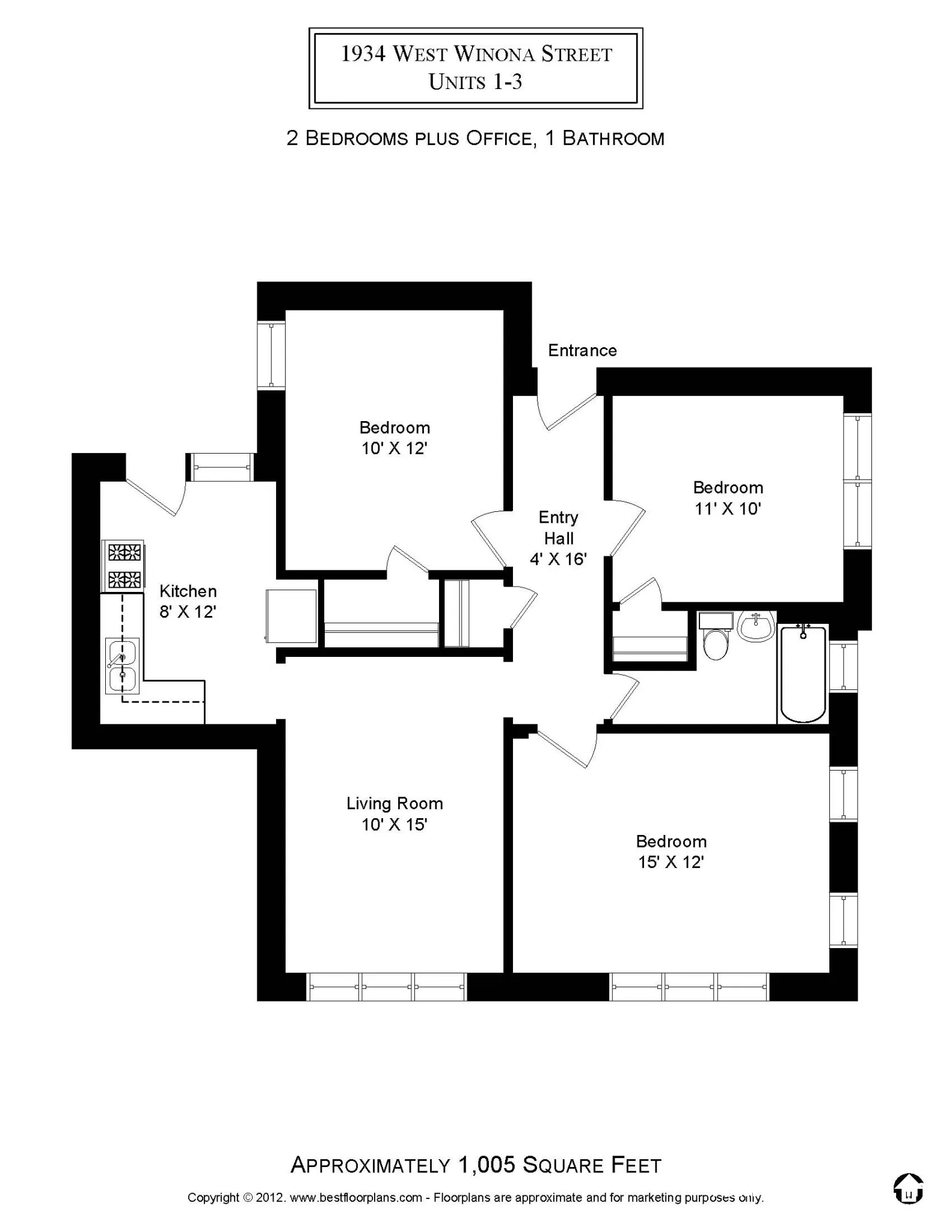 1916 W Winona St, ,  60640, USA 60640-unit#1934-1-Chicago-IL