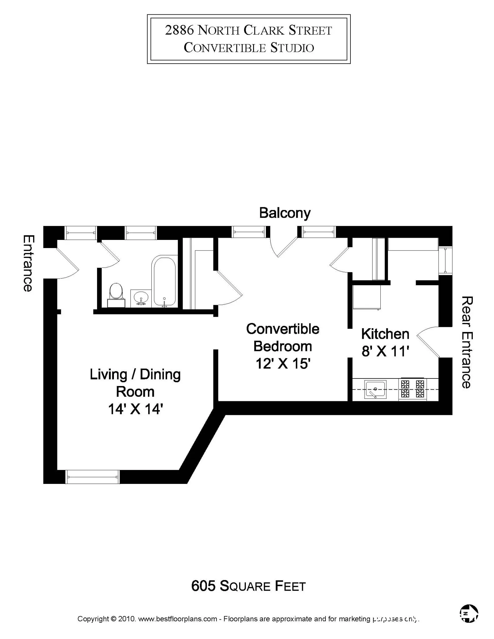2876 N Clark St, ,  60657, USA 60657-unit#2886-3-Chicago-IL