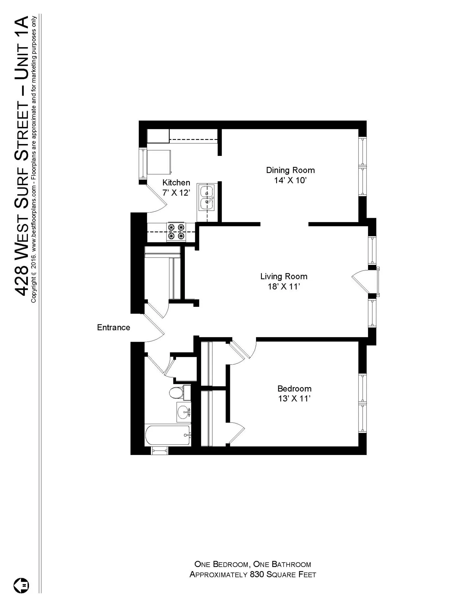 428 W Surf St, , 60657, USA 60657-unit#428-1A-Chicago-IL
