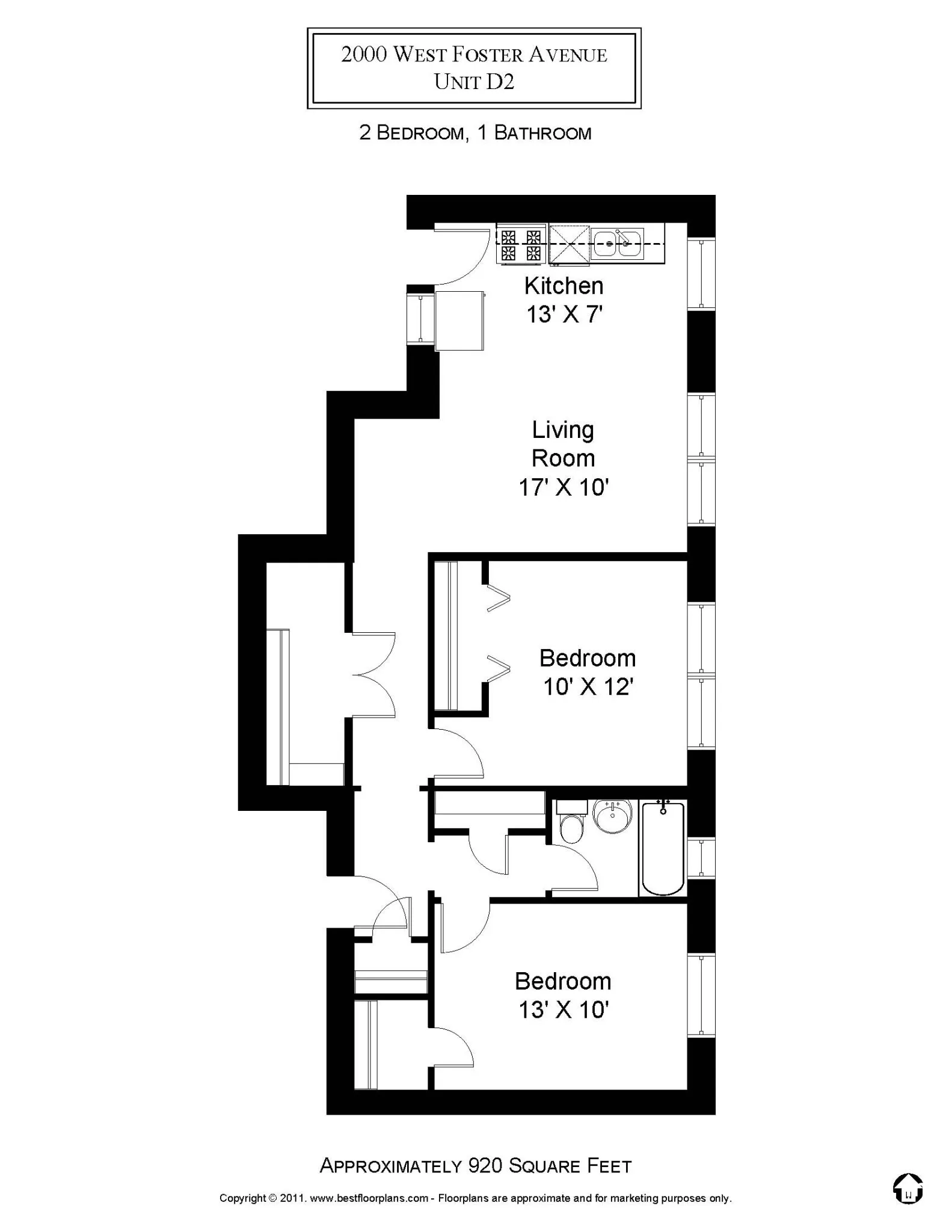 2000 W Foster Ave, ,  60625, USA 60640-unit#2000-2D-Chicago-IL