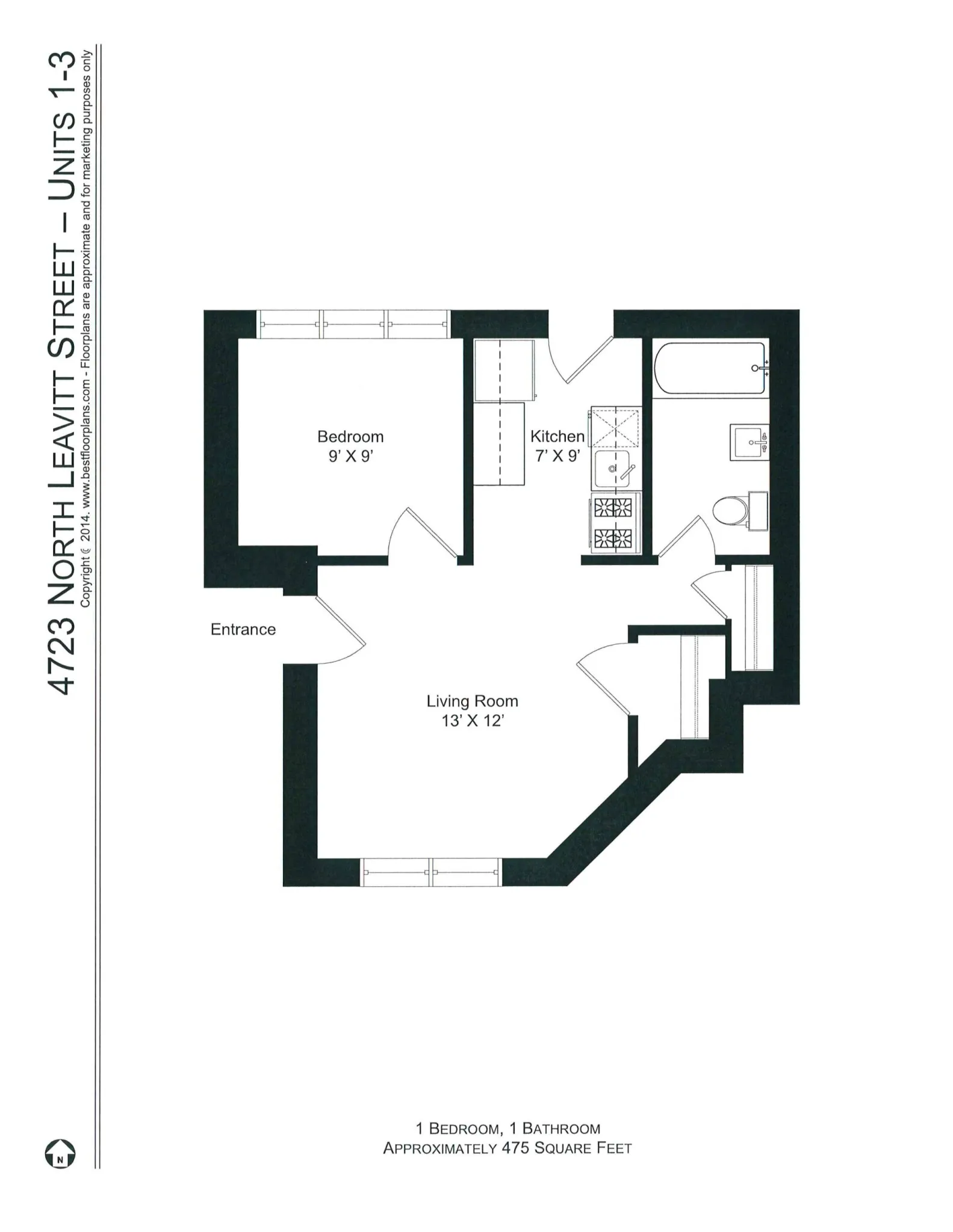 4715 N Leavitt St, ,  60625, USA 60625-unit#4723-2-Chicago-IL