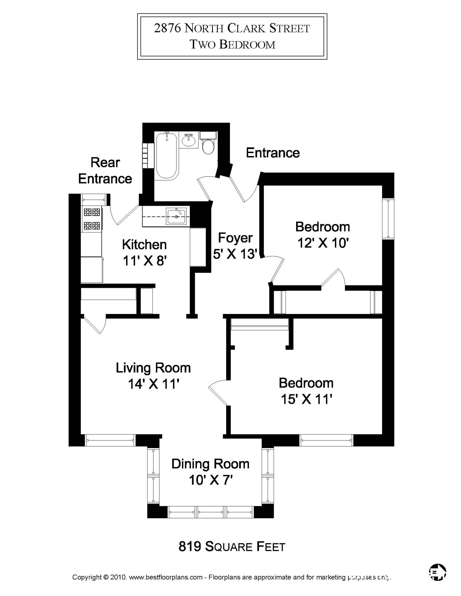 2876 N Clark St, ,  60657, USA 60657-unit#2876-1-Chicago-IL
