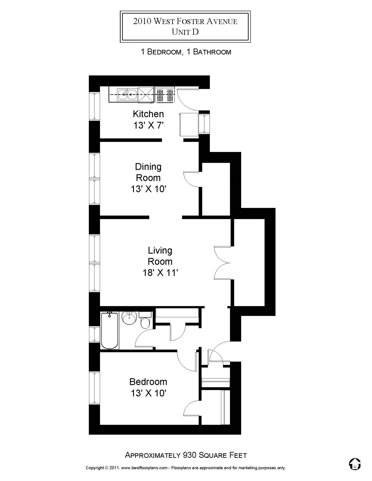 2000 W Foster Ave, , 60625, USA 60640-unit#2010-1D-Chicago-IL