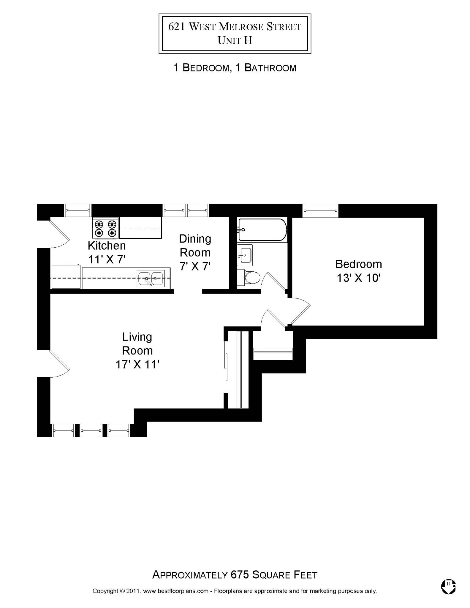 617 W Melrose St, ,  60657, USA 60657-unit#621-H1-Chicago-IL