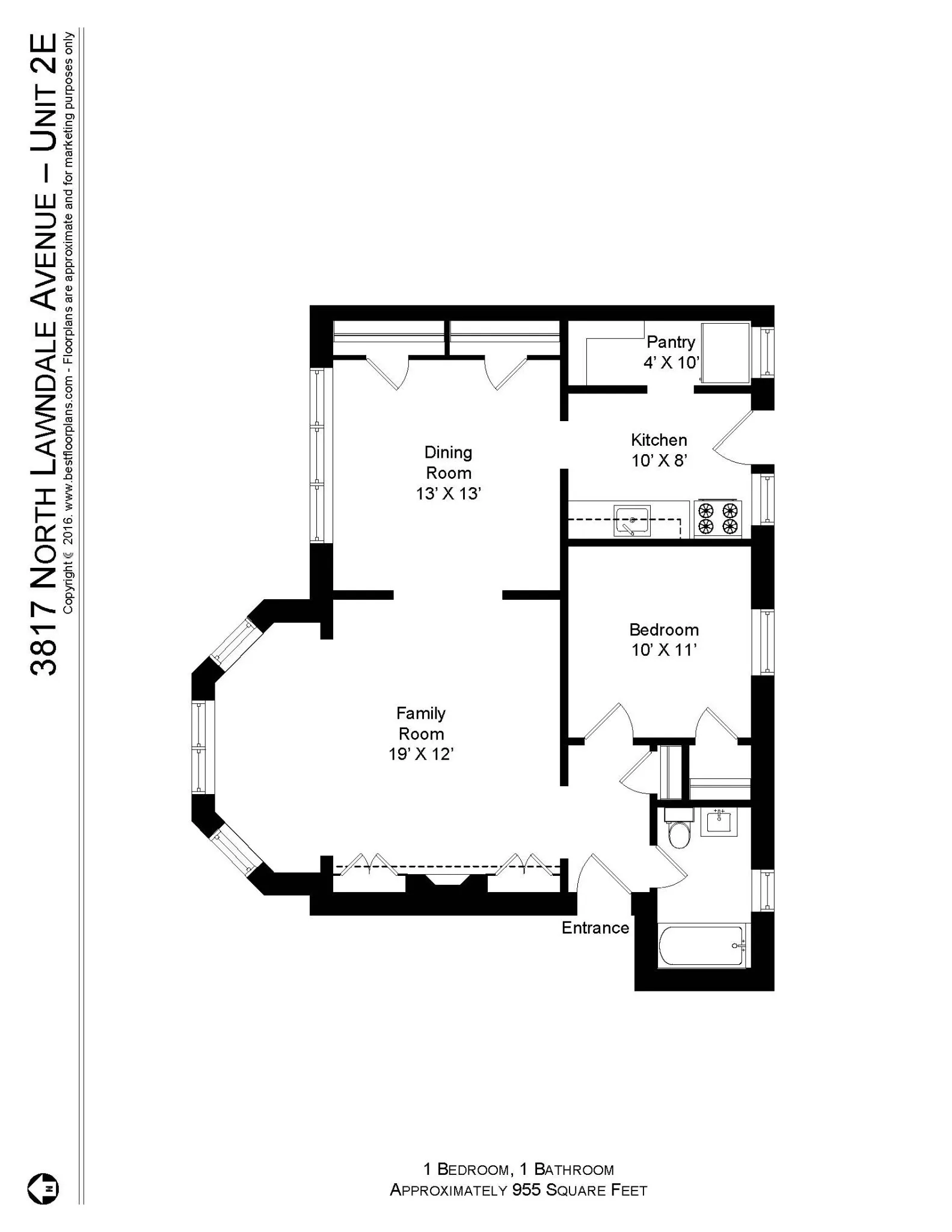 3817 N Lawndale Ave, , 60618, USA 60618-unit#3817-2E-Chicago-IL