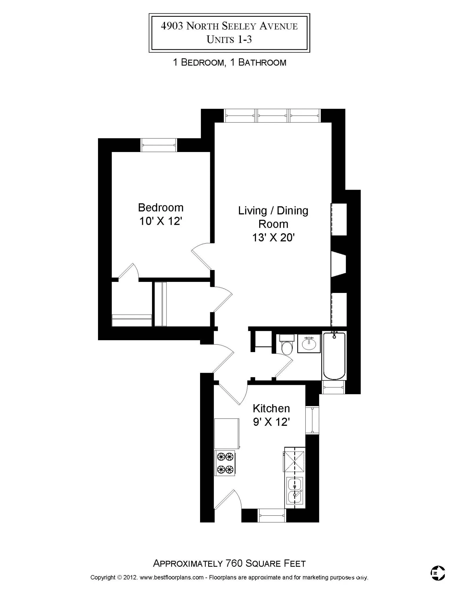 4901 N Seeley Ave, , 60625, USA 60625-unit#4903-3-Chicago-IL