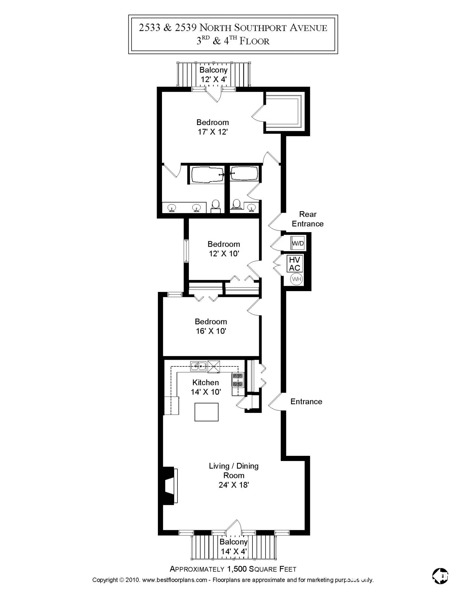 2531 N Southport Ave, ,  60614, USA 60614-unit#2539-4N-Chicago-IL