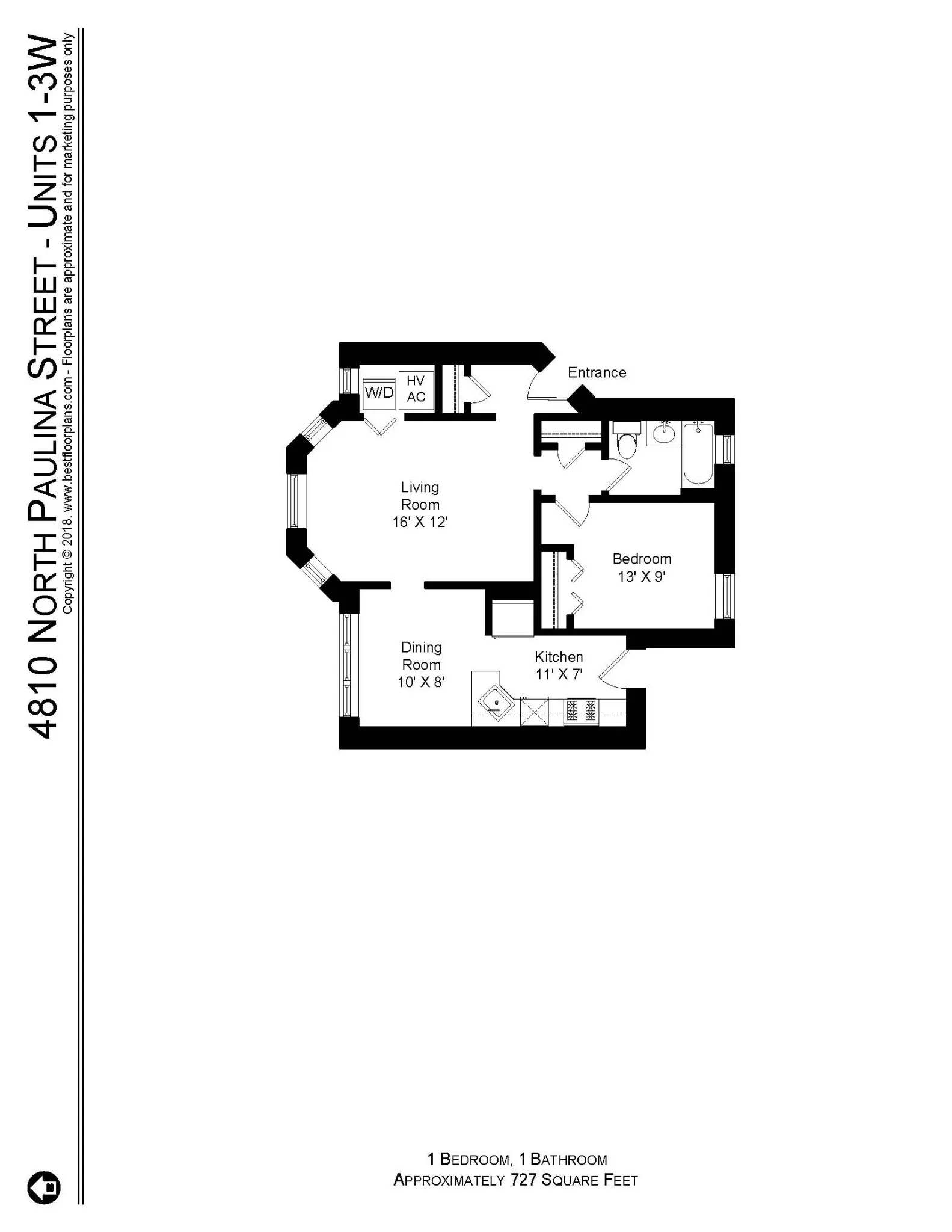 4808 N Paulina St, , 60640, USA 60640-unit#4810-1W-Chicago-IL