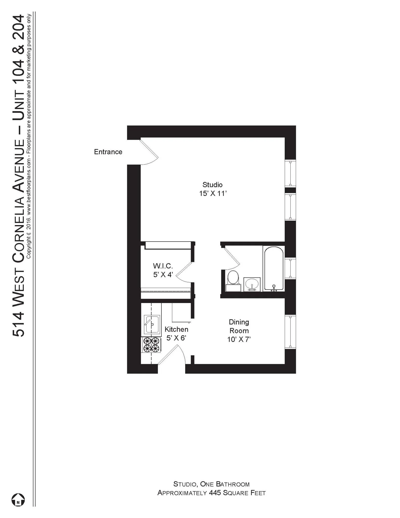512 W Cornelia Ave, ,  60657, USA 60657-unit#514-204-Chicago-IL