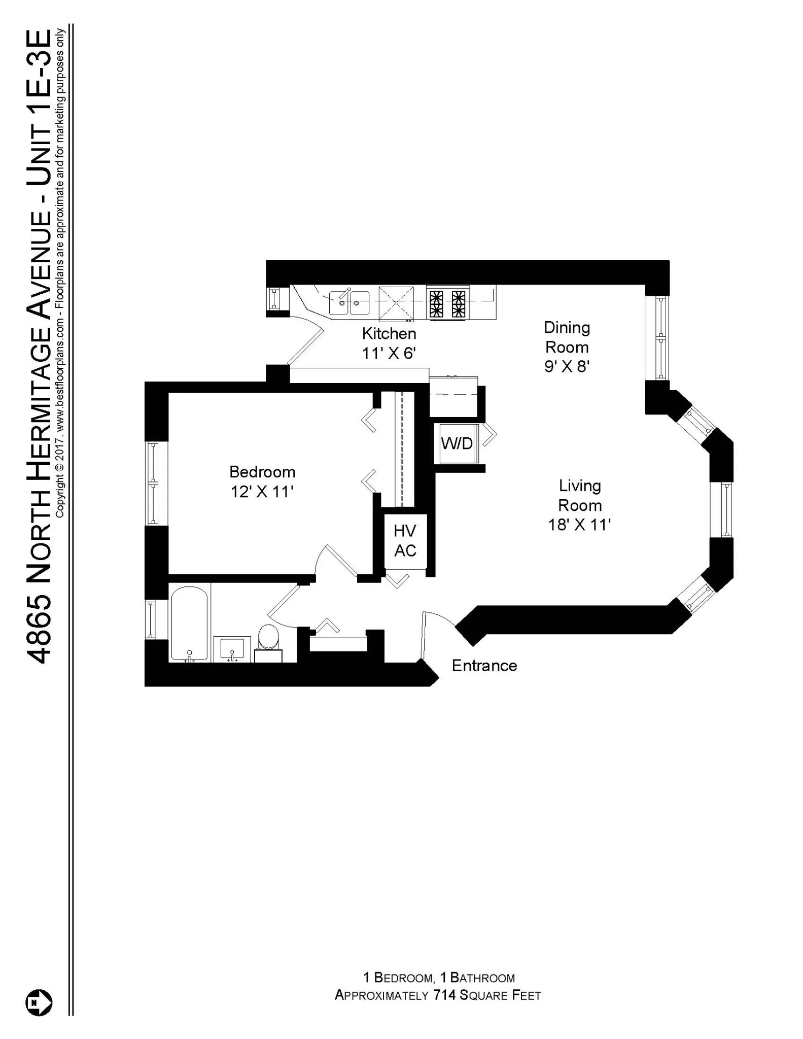 4863 N Hermitage Ave, , 60640, USA 60640-unit#4865-3E-Chicago-IL