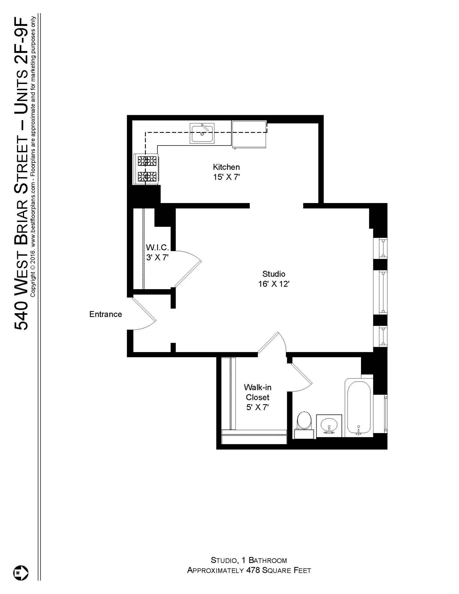 540 W Briar Pl, ,  60657, USA 60657-unit#540-6F-Chicago-IL