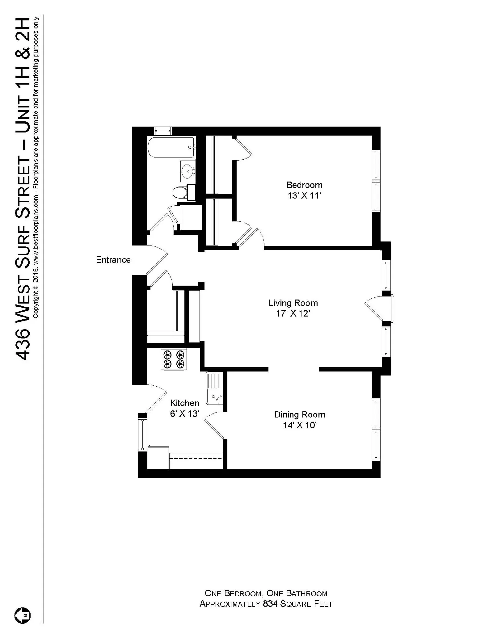 428 W Surf St, , 60657, USA 60657-unit#436-1H-Chicago-IL