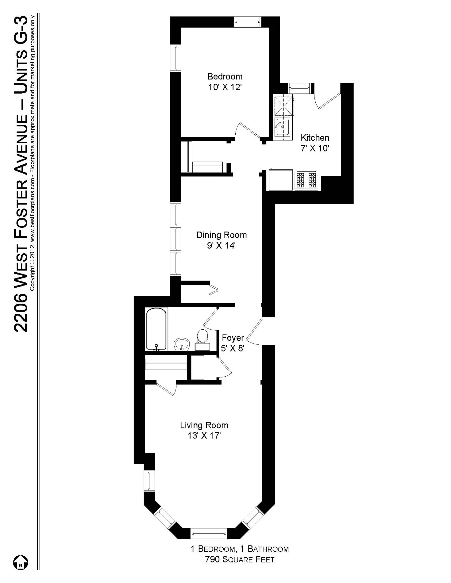 2200 W Foster Ave, , 60625, USA 60625-unit#2206-G-Chicago-IL