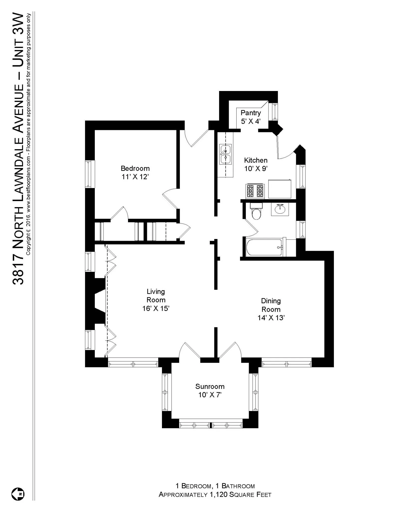 3817 N Lawndale Ave, , 60618, USA 60618-unit#3817-3W-Chicago-IL