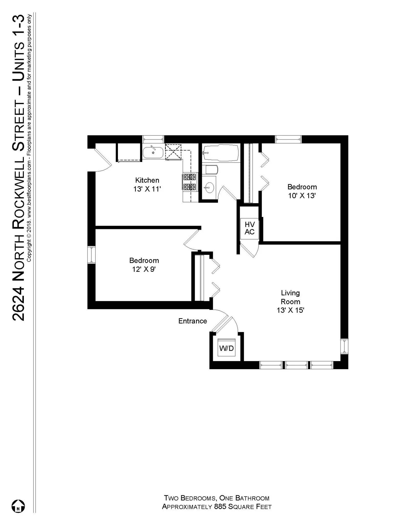 2618 N Rockwell St, , 60647, USA 60647-unit#2624-2-Chicago-IL
