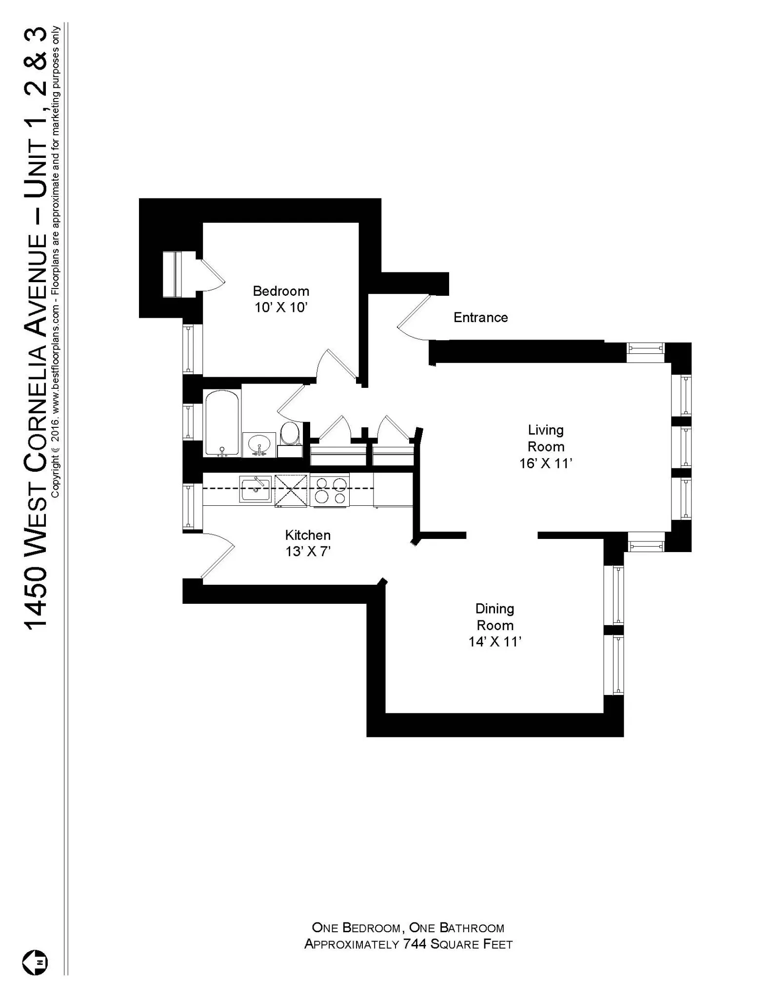 3501 N Greenview Ave, , 60657, USA 60657-unit#1450-3-Chicago-IL