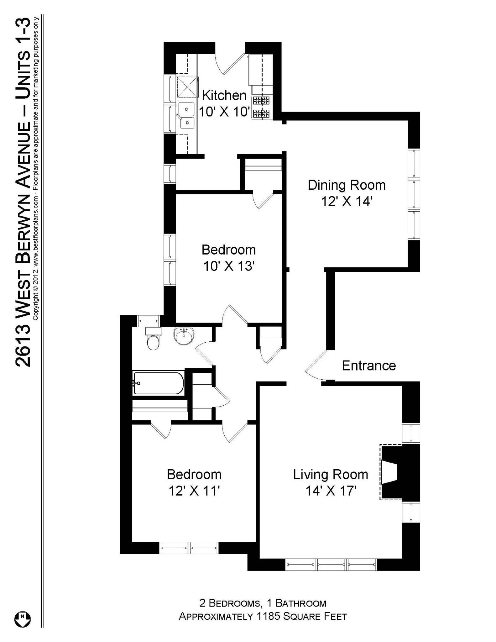 2613 W Berwyn Ave, ,  60625, USA 60625-unit#2613-2-Chicago-IL