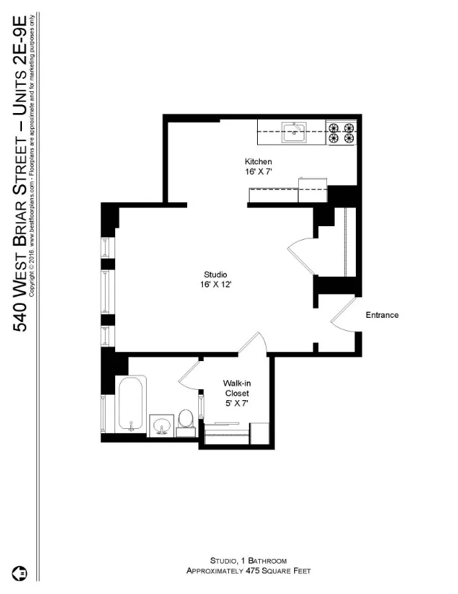 540 W Briar Pl, ,  60657, USA 60657-unit#540-7E-Chicago-IL