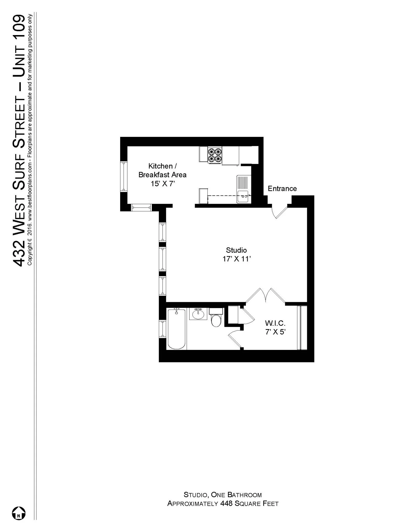 428 W Surf St, ,  60657, USA 60657-unit#432-109-Chicago-IL