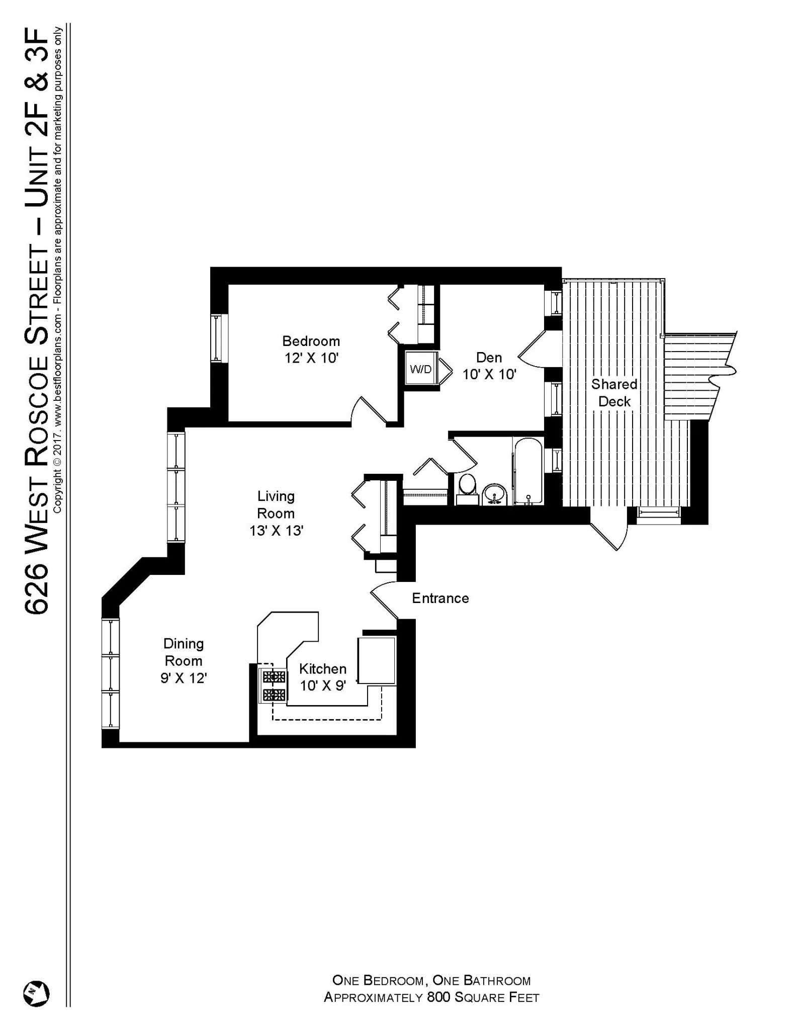 622 W Roscoe St, ,  60657, USA 60657-unit#626-2F-Chicago-IL