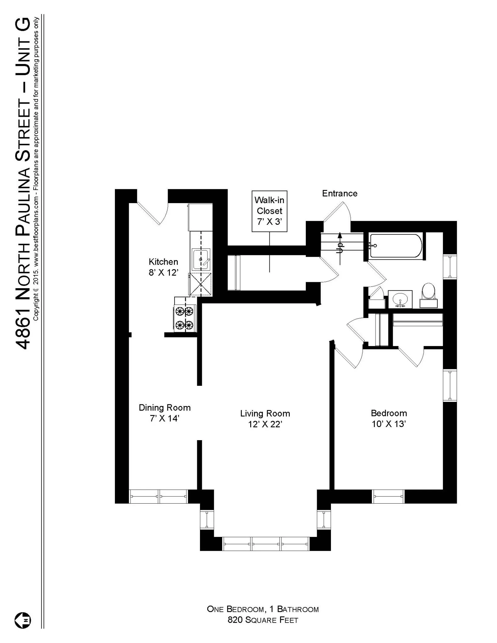 4857 N Paulina St, ,  60640, USA 60640-unit#4861P-G-Chicago-IL