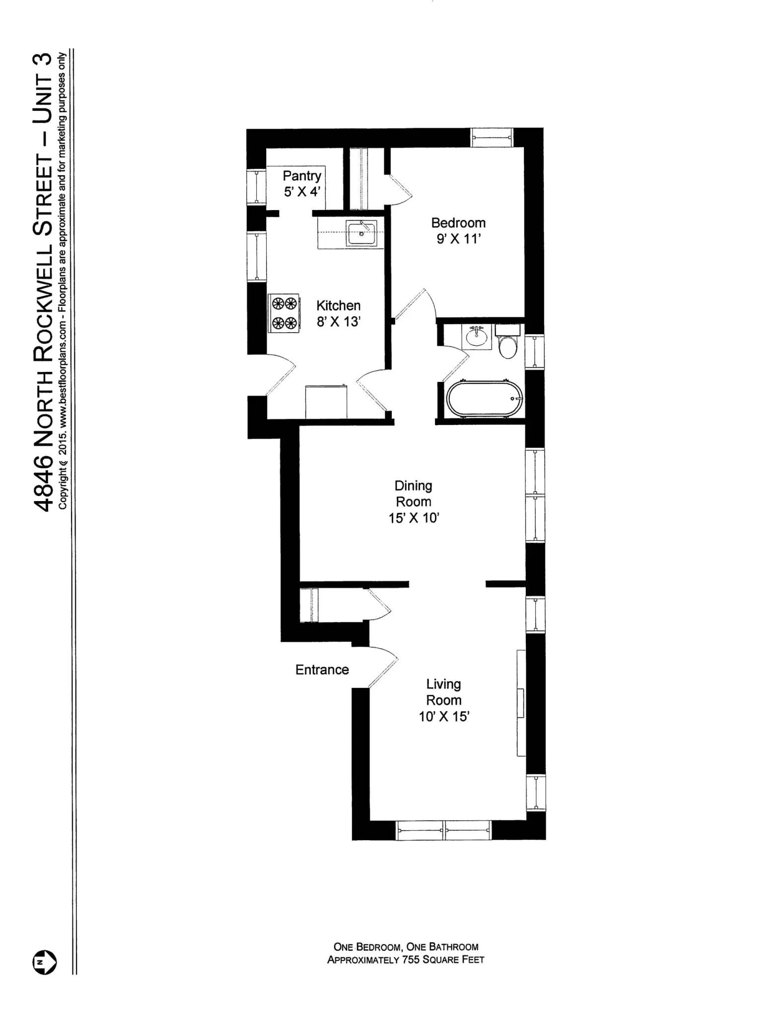 4844 N Rockwell St, ,  60625, USA 60625-unit#4846-3-Chicago-IL
