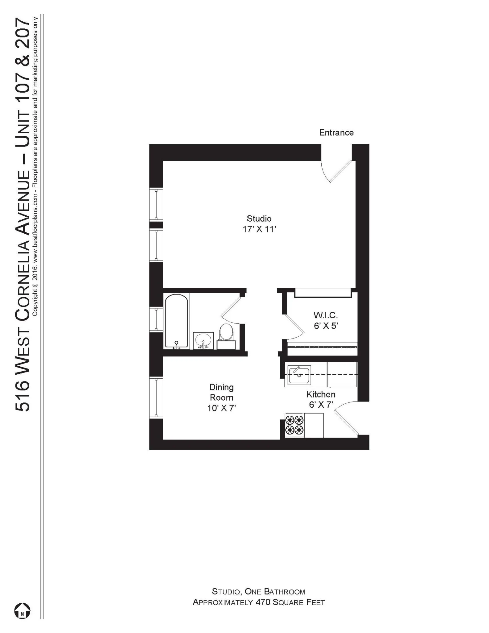 512 W Cornelia Ave, , 60657, USA 60657-unit#516-107-Chicago-IL