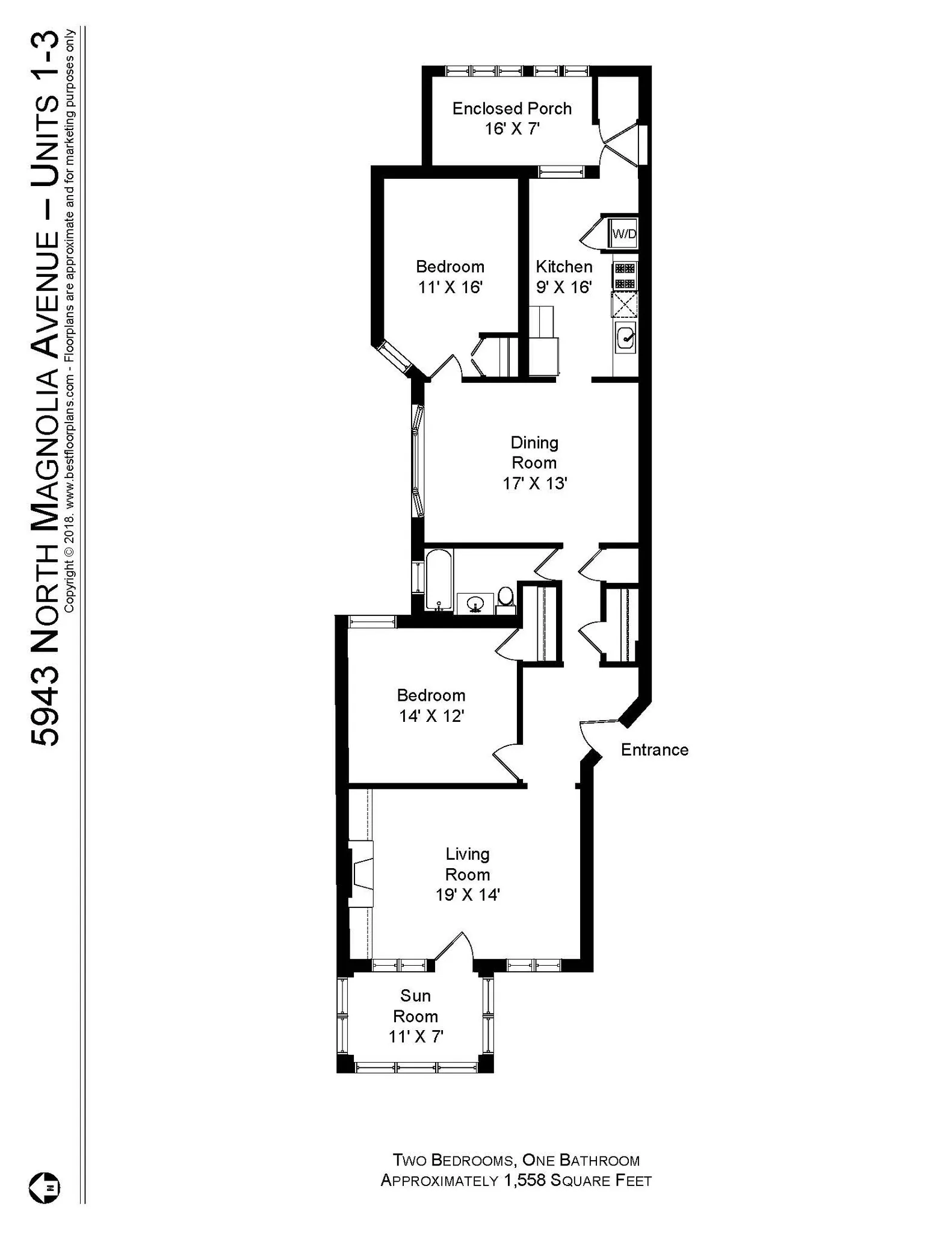 5941 N Magnolia Ave, ,  60660, USA 60660-unit#5943M-3-Chicago-IL