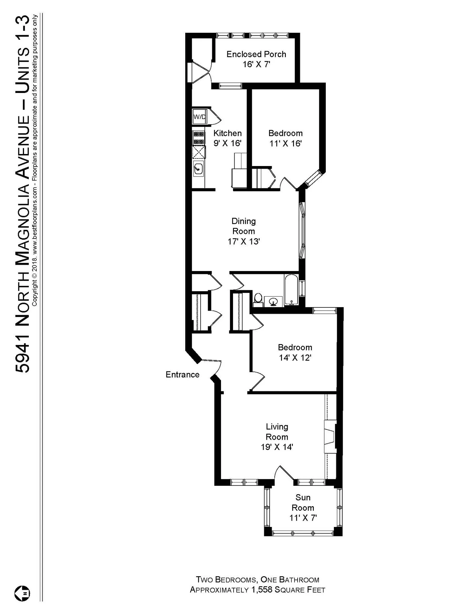 5941 N Magnolia Ave, ,  60660, USA 60660-unit#5941M-3-Chicago-IL