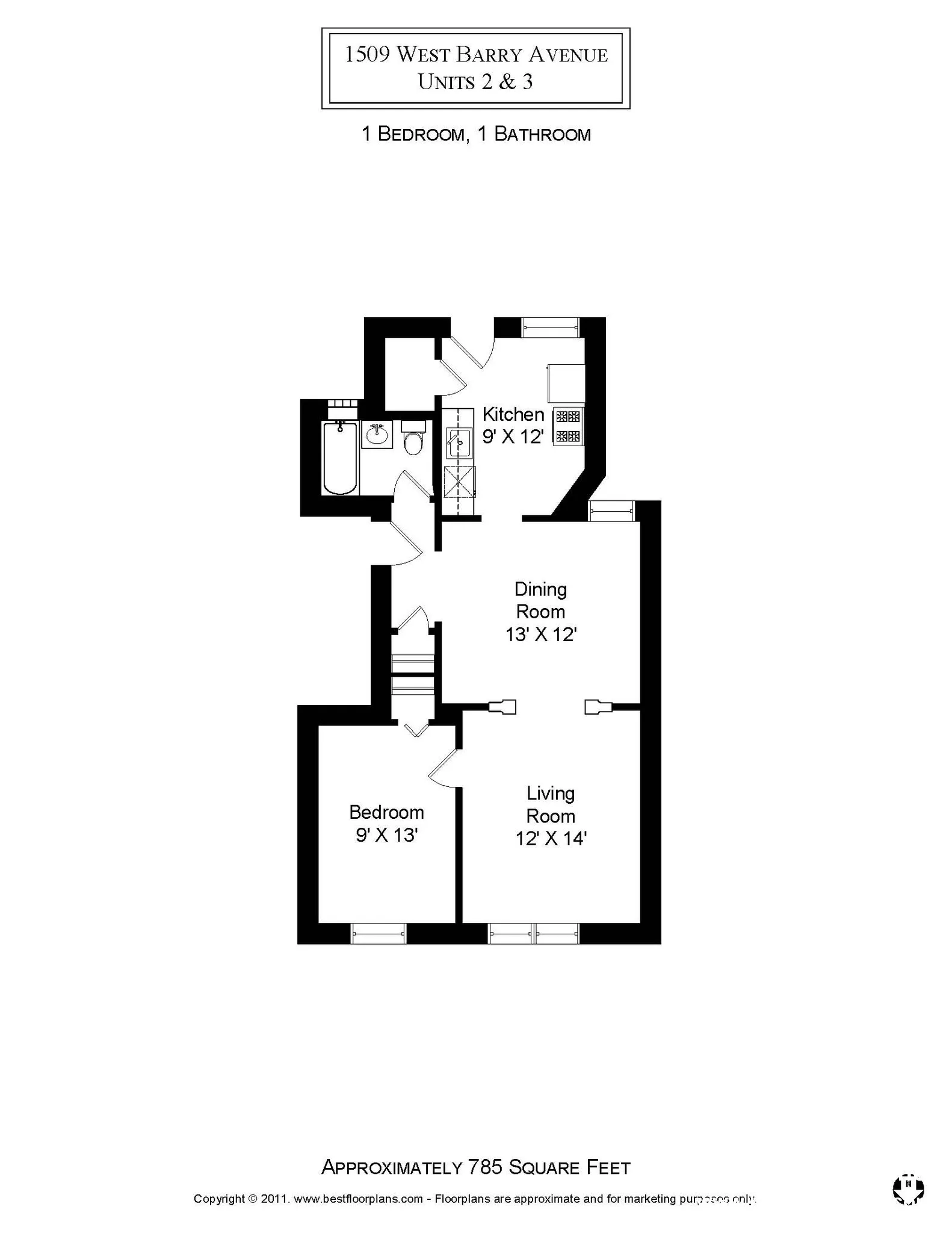 3054 N Greenview Ave, ,  60657, USA 60657-unit#1509-2-Chicago-IL