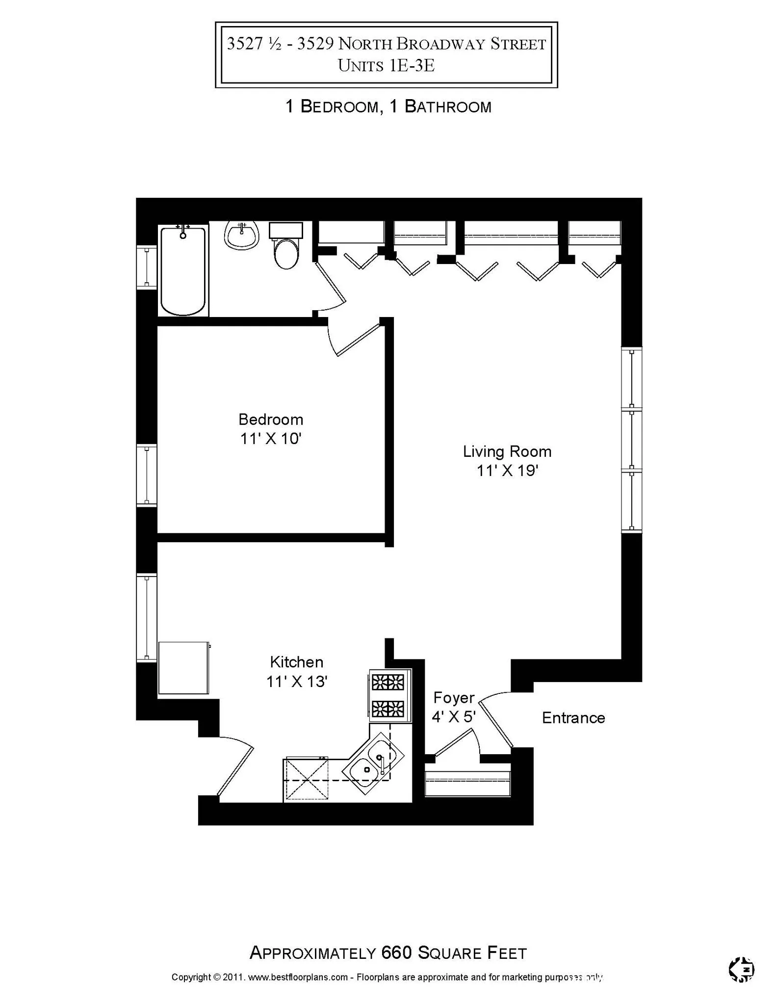 3521 N Broadway, ,  60657, USA 60657-unit#3527.5-3E-Chicago-IL