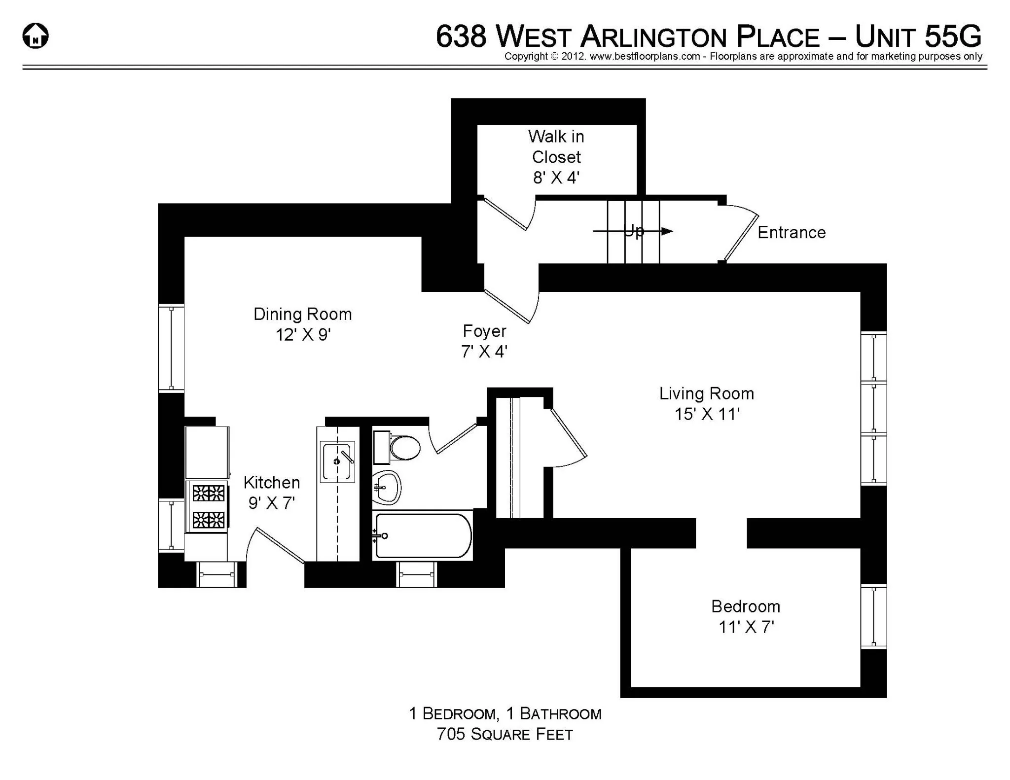 630 W Arlington Pl, ,  60614, USA 60614-unit#638-55G-Chicago-IL
