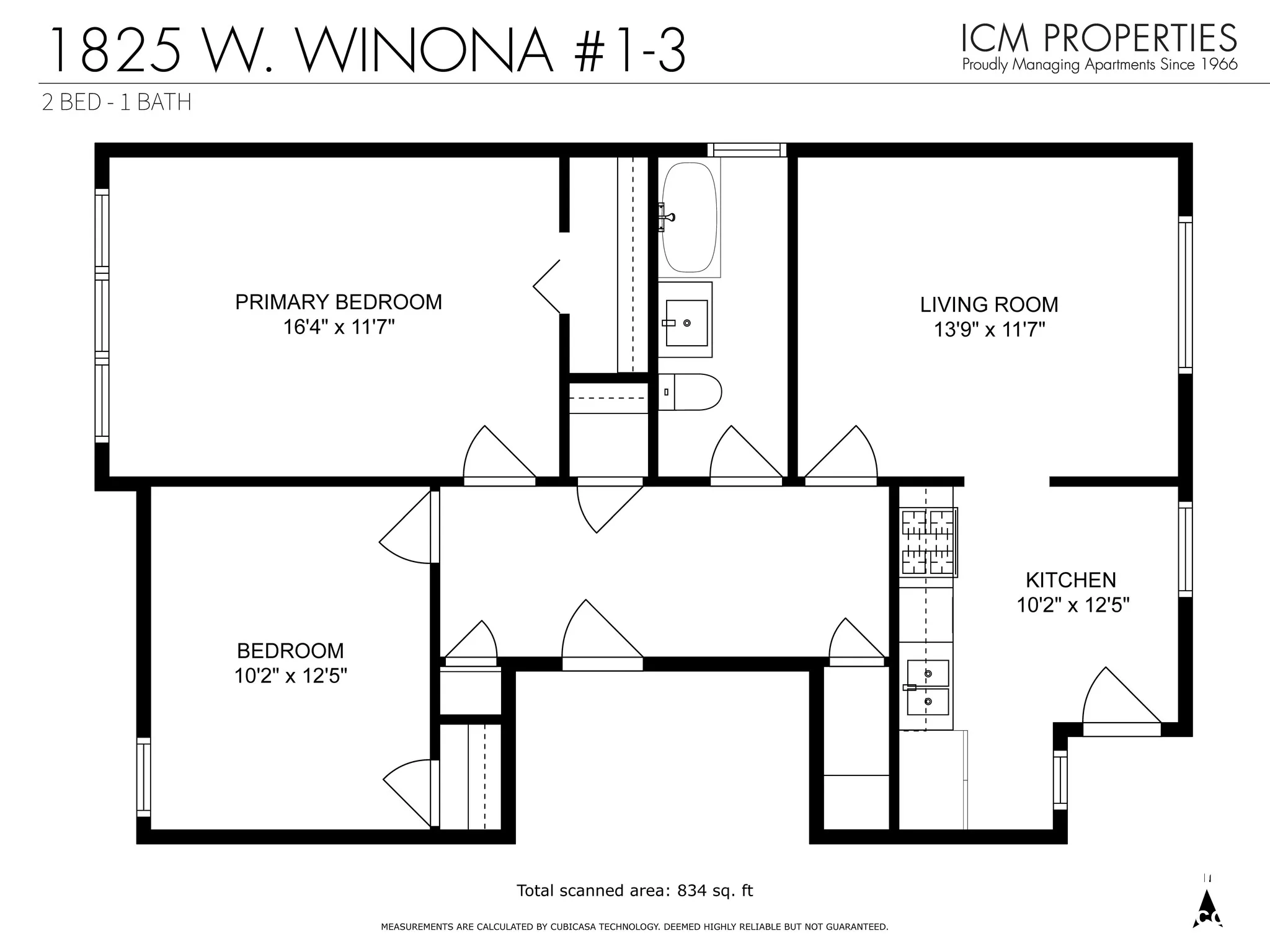 5073 N Wolcott Ave, ,  60640, USA 60640-unit#1825W-3-Chicago-IL