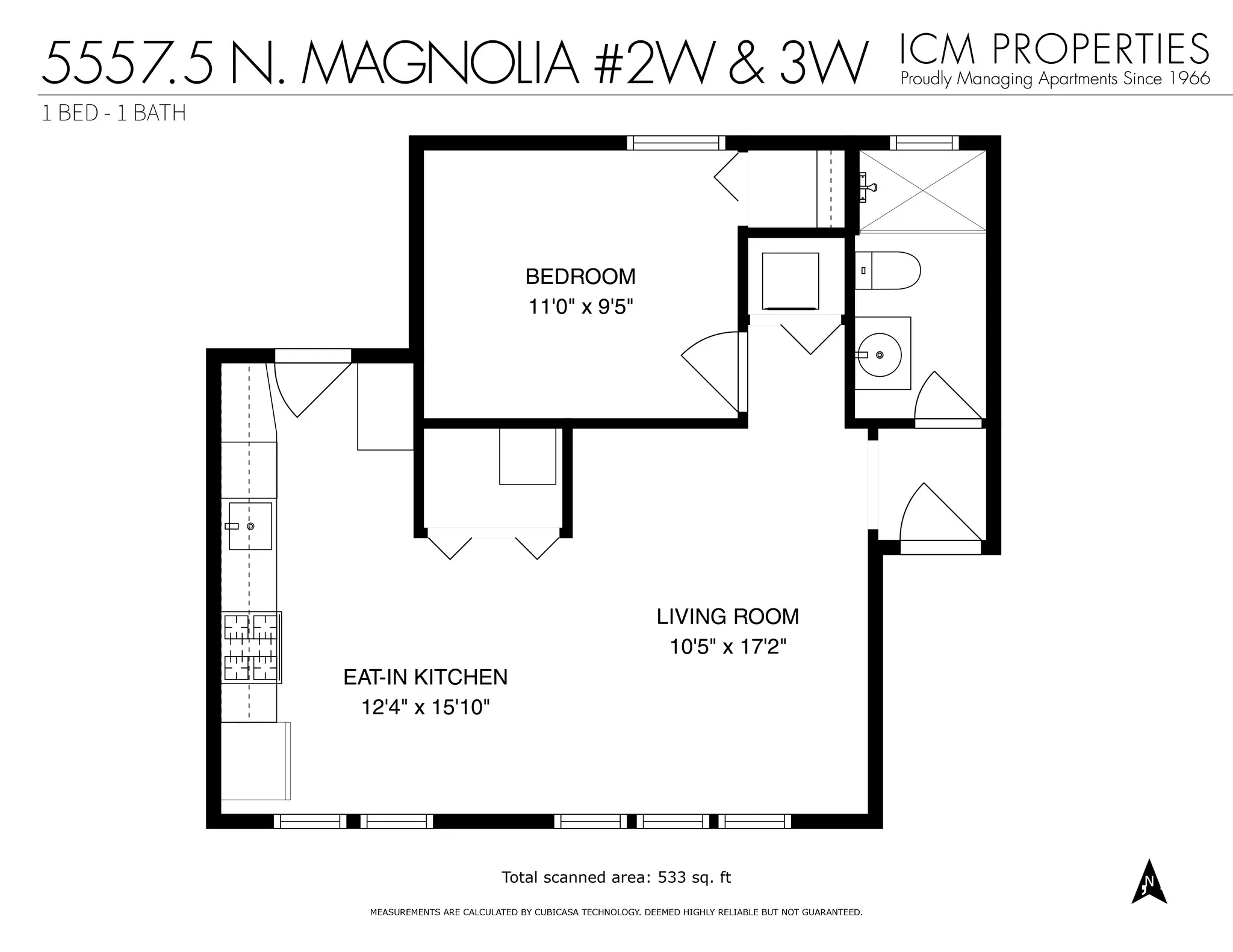 5553 N Magnolia Ave, ,  60640, USA 60640-unit#5557.5-2W-Chicago-IL