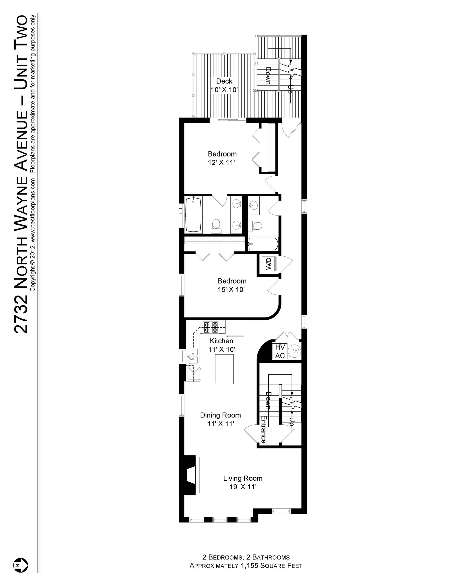 2732 N Wayne Ave, ,  60614, USA 60614-unit#2732-2-Chicago-IL