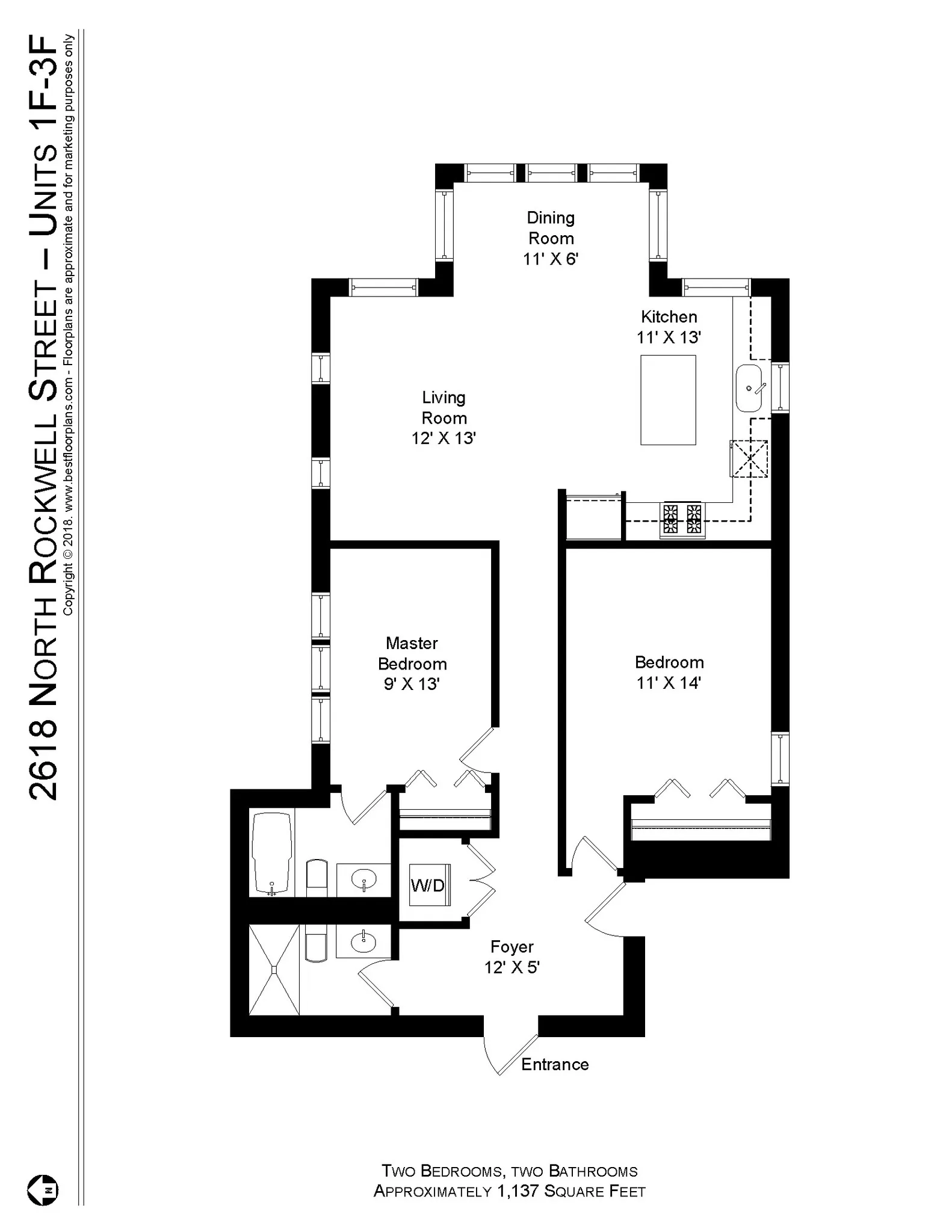 2618 N Rockwell St, ,  60647, USA 60647-unit#2618-1F-Chicago-IL
