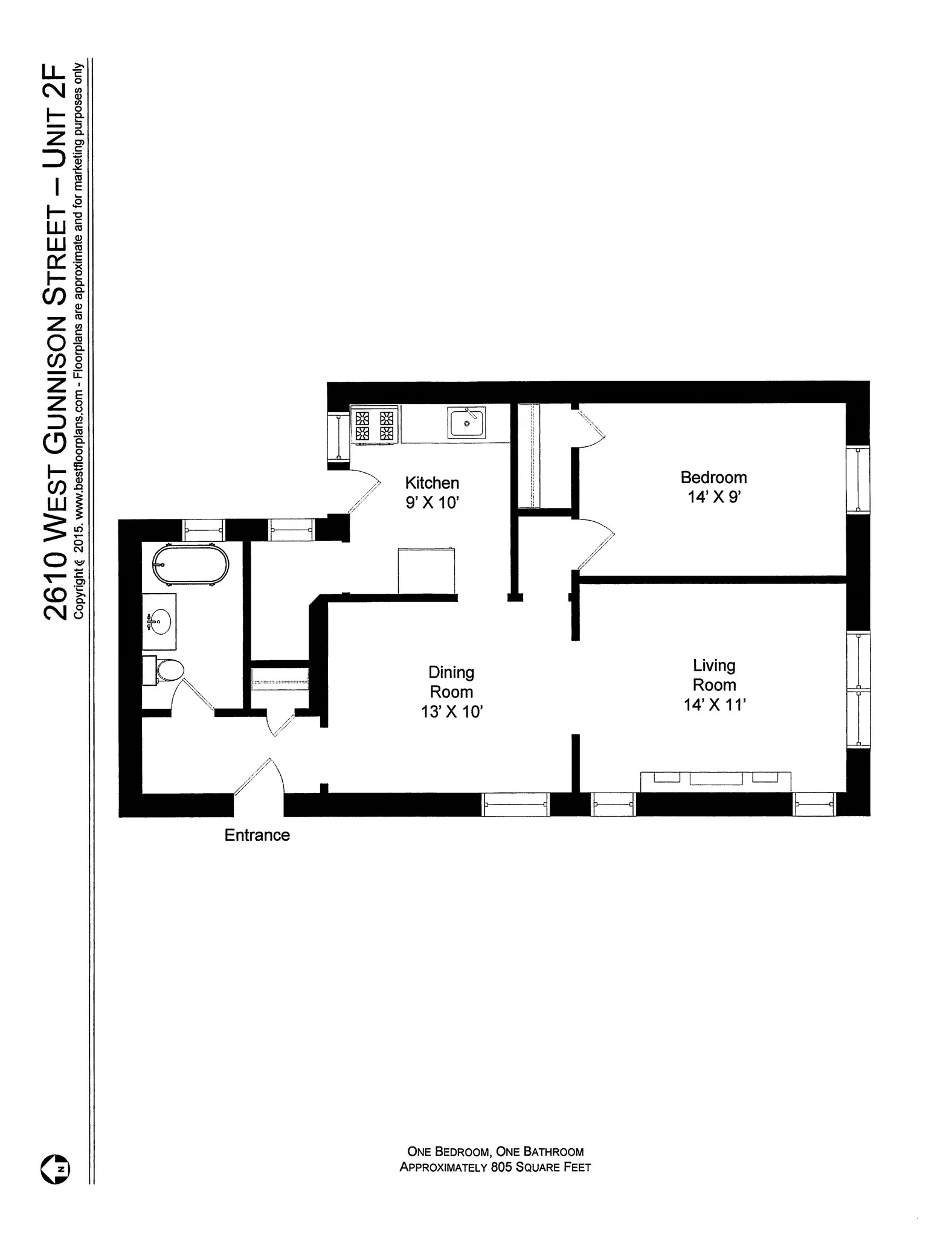 4844 N Rockwell St, ,  60625, USA 60625-unit#2610G-2F-Chicago-IL