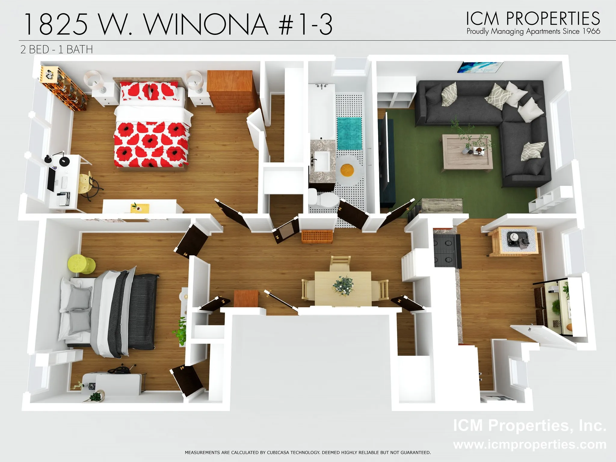 5073 N Wolcott Ave, ,  60640, USA 60640-unit#1825W-3-Chicago-IL