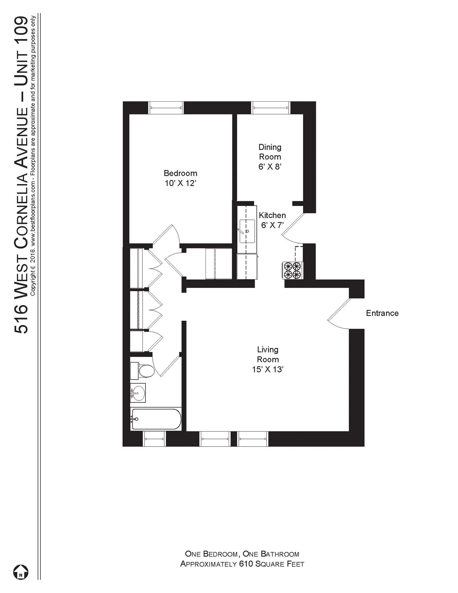 512 W Cornelia Ave, , 60657, USA 60657-unit#516-109-Chicago-IL