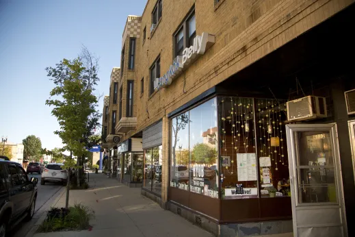 Bangkok Belly restaurant and front entrance on N Northwest Hwy in Norwood Park