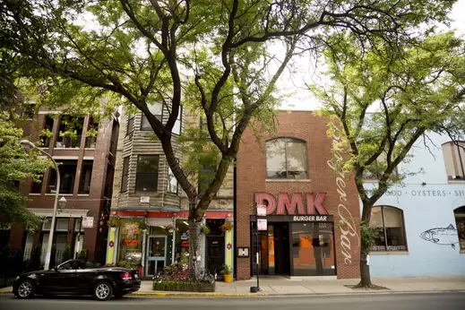 DMK Burger Bar on North Sheffield Street in Lakeview Chicago